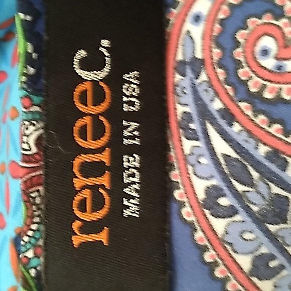 Renee C. Paisley Multicolored Sleeveless Blouse. Size Small. - Picture 8 of 9